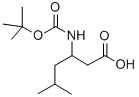 3-BOC氨基-5甲基己酸结构式