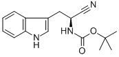 Structure of (S)-BOC-2-AMINO-3-(3-INDOLYL)-PROPIONITRILE
