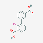 Structure of 3-(3-CARBOXYPHENYL)-2-FLUOROBENZOIC ACID