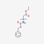 Structure of Ethyl 3-methyl-3-(phenylmethoxycarbonylamino)butanoate