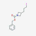 Structure of Benzyl 3-(3-iodopropyl)azetidine-1-carboxylate