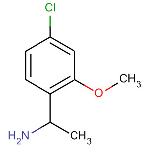 Benzenemethanamine, 4-chloro-2-methoxy-a-methyl-结构式
