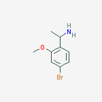 Benzenemethanamine, 4-bromo-2-methoxy-a-methyl-结构式