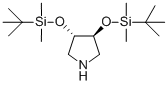 Structure of (3S,4S)-3,4-BIS[[(1,1-DIMETHYLETHYL)DIMETHYLSILYL]OXY]PYRROLIDINE