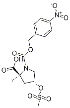 Structure of (2S,4R)-4-methanesulfonyloxy-2-methoxycarbonyl-1-p-nitrobenzyloxycarbonylpyrrolidine