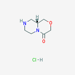 Structure of (R)-Hexahydropyrazino[2,1-c][1,4]oxazin-4(3H)-one hydrochloride