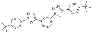 Structure of 2,2'-(1,3-Phenylene)bis[5-(4-tert-butylphenyl)-1,3,4-oxadiazole]