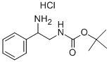 Structure of (2-AMINO-2-PHENYL-ETHYL)-CARBAMIC ACID TERT-BUTYL ESTER HYDROCHLORIDE