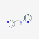 Chemical structure of N-(pyrimidin-5-ylmethyl)pyridin-2-amine