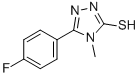 5-(4-氟苯基)-4-甲基-4H-1,2,4-三唑-3-硫醇结构式