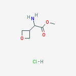 Structure of Methyl 2-amino-2-(oxetan-3-yl)acetate;hydrochloride