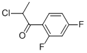 Structure of 1-PROPANONE,2-CHLORO-1-(2,4-DIFLUOROPHENYL)-