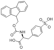 Structure of (S)-N-ALPHA-(9-FLUORENYLMETHYLOXYCARBONYL)-4-(SULFONIC ACID)-PHENYLALANINE