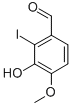 3-羟基-2-碘-4-甲氧基苯甲醛结构式