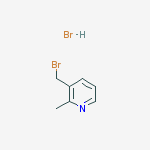 Structure of 3-(bromomethyl)-2-methylpyridine;hydrobromide