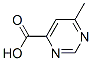 Structure of 4-Pyrimidinecarboxylic acid, 6-methyl-