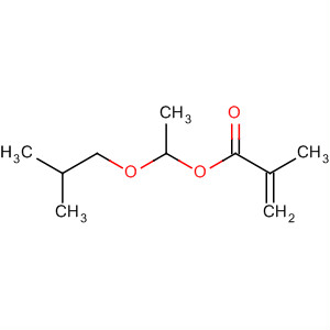 Structure of 2-Propenoic acid, 2-methyl-, 1-(2-methylpropoxy)ethyl ester
