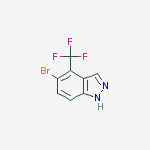Structure of 5-Bromo-4-(trifluoromethyl)-1H-indazole