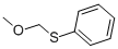Structure of METHOXYMETHYL PHENYL SULFIDE