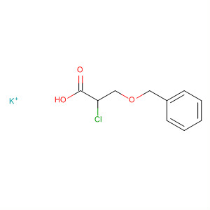3-苄氧基-2-氯丙酸钾盐；2-氯-3-（苯甲氧基）丙酸钾盐结构式