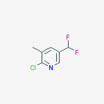 Structure of 2-CHLORO-5-(DIFLUOROMETHYL)-3-METHYLPYRIDINE