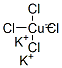 Structure of Cuprate, tetrachloro-, dipotassium