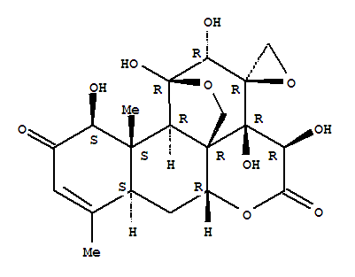 13α(21)-环氧宽缨酮结构式