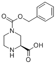 Structure of (R)-PIPERAZINE-1,3-DICARBOXYLIC ACID 1-BENZYL ESTER