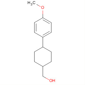 Structure of Cyclohexanemethanol, 4-(4-methoxyphenyl)-, trans-