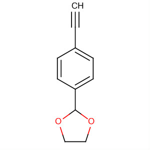 Structure of 1,3-Dioxolane, 2-(4-ethynylphenyl)-