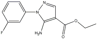 Structure of 5-Amino-1-(3-fluorophenyl)-1H-pyrazole-4-carboxylic acid ethyl ester
