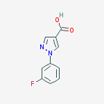 Structure of 1-(3-fluorophenyl)-1H-pyrazole-4-carboxylic acid