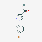 1H-Pyrazole-4-carboxylic acid, 1-(4-bromophenyl)结构式