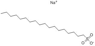 Structure of 1-OCTADECANESULFONIC ACID SODIUM SALT