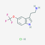 2-(5-(Trifluoromethoxy)-1H-indol-3-yl)ethanamine hydrochloride结构式