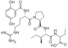 2,5-DIHYDROXY-BZ-ARG-PRO-ILE-ABU结构式