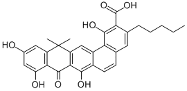 Chemical structure of C30H28O7