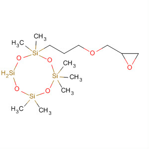 Structure of Cyclotetrasiloxane, heptamethyl[3-(oxiranylmethoxy)propyl]-