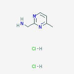 (4-methylpyrimidin-2-yl)methanamine;dihydrochloride结构式