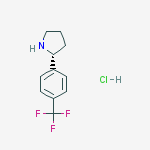 Structure of (R)-2-(4-(Trifluoromethyl)phenyl)pyrrolidine hydrochloride