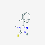 4H-1,2,4-triazole-3-thiol, 4-methyl-5-tricyclo[3.3.1.1~3,7~]dec-1-yl-结构式