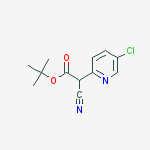 Structure of tert-Butyl 2-(5-chloropyridin-2-yl)-2-cyanoacetate