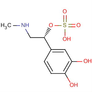 Structure of 1,2-Benzenediol, 4-[2-(methylamino)-1-(sulfooxy)ethyl]-, (R)-
