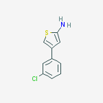 Structure of 4-(3-Chlorophenyl)-2-thiophenamine