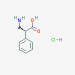 (R)-3-Amino-2-phenylpropanoic acid hydrochloride结构式