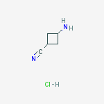 3-aminocyclobutanecarbonitrile Hydrochloride (1:1)结构式