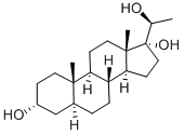 Chemical structure of 3-ALPHA,17-ALPHA,20-BETA-TRIHYDROXY-5-ALPHA-PREGNANE