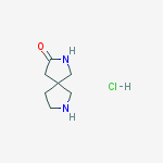 Structure of 2,7-DIAZASPIRO[4.4]NONAN-3-ONE HYDROCHLORIDE