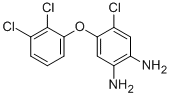 Structure of 1,2-BENZENEDIAMINE, 4-CHLORO-5-(2,3-DICHLOROPHENOXY)-