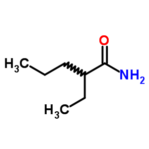 Structure of 2-ethylpentanamide